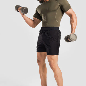 Men Short Sleeve <b>Compression</b> Rash Guard Breathable Gym Training Workout <b>Shirt</b> Sustainable Spandex Polyester Fabric Rash Guard - Product Image 6