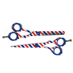 Tijeras de Barbero de Acero Inoxidable con Alto Contenido de Carbono de Tres Tonos Premium, Diseño Ergonómico de Alta Calidad, para Corte de Cabello Profesional en Salón - Product Image 2