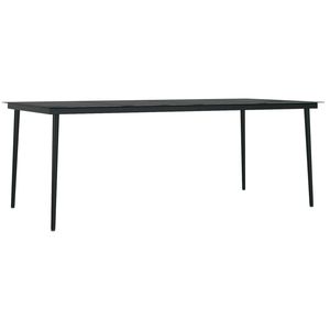 Juego de comedor de patio de mimbre polivinílico y vidrio de 9 piezas con cojines Muebles de exterior Premium - Product Image 5
