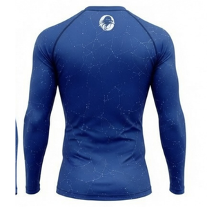 Ensemble de vêtements de sport pour homme, bleu marine, manches longues et leggings, compression, entraînement, fitness, gym, athlétique - Product Image 6