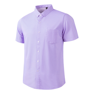Men Full Button for Quick Dry Short Sleeve Spandex/Cotton for Tan Black Contrast Old Money Style Summer Resort Wear Knitwear - Product Image 5