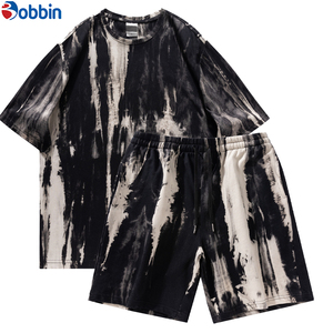 BOBBIN INDUSTRIES Conjunto Deportivo Informal Unisex Cómodo de Manga Corta, Camiseta y Pantalones Deportivos, Tejido Transpirable de Felpa, Poliéster/Algodón - Product Image 5