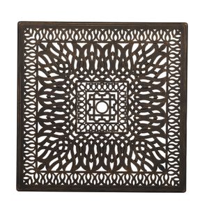 Tavolo da Giardino Rotondo 81*81*104cm in Alluminio Pressofuso Finitura Bronzo per Set da Cortile - Product Image 5