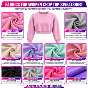 Premium 320 GSM Cotton Blend Fleece Crop <b>Top</b> Sweatshirt <b>Maroon</b> Crewneck Custom Graphic Screen Printing Streetwear Women - Product Image 2