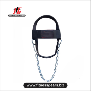 JUST FITNESS GEARS Harnais de tête professionnel en cuir de vachette respirant, design à rivets solides, personnalisable, usage sportif intensif - Product Image 2