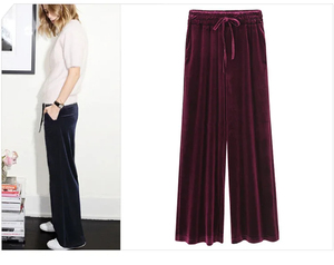 Trouser Elastic Stretch Breathable Velvet Pant Sweat Loose Yoga Outdoor <b>Ladies</b> Track Velour Pants Trousers 2025 New Custom - Product Image 3