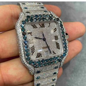 Reloj de Diamantes Moissanite DEF de Alta Calidad, Estilo Hip Hop, con Mecanismo Mecánico Automático y Manual - Product Image 6
