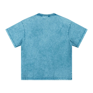 Camiseta de Verano 2027 para Hombre, Marca de Moda, 100% Algodón Pesado, Manga Corta, Corte Holgado, Estilo Americano, Diseño 3D Moderno, 260 Gramos - Product Image 6