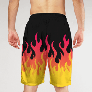 Pantalones Cortos Deportivos de Camuflaje para Hombre, de Secado Rápido, con Cordón en la Cintura, Estampado Deportivo en Negro y Verde - Product Image 4
