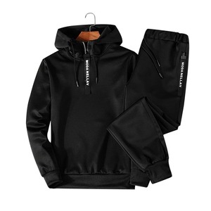 Chándales de invierno para hombre, alta calidad, logotipo personalizado, conjuntos teñidos lisos, tela polar disponible en fábrica, diseño OEM y ODM - Product Image 3