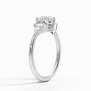 แหวน BOJ รุ่น 018 ทรงกลม เงินแท้ 925 ประดับเพชร Edie Art Deco 2 กะรัต สี D ความสะอาด VVS1 มอยส์ซาไนต์ รับรองโดย GRA ราคาถูก แหวนขายดี - Product Image 2