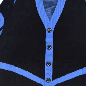 High Quality ZPB Sorority Crest Shield Women’s HBCU Greek Letter Button-Up Varsity Knitted Cardigan Collegiate & University Wear - Product Image 5