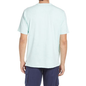 เสื้อยืดเปล่าทรงโอเวอร์ไซส์ ผ้าฝ้าย รับผลิตตามแบบ OEM ไซส์ใหญ่พิเศษสำหรับผู้ชาย สกรีนโลโก้ตามสั่ง เสื้อยืดลำลองแบบถักย้อมสีพื้นสำหรับผู้ชาย - Product Image 2