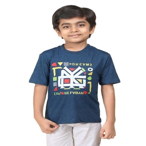 Smart Look 100% Cotton in different printing method and Material Boy's Round neck T-Shirt in Stock for sale - Product Image 1