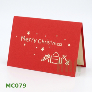 Custom Japandi 3D Laser Cut 4-Color Handmade Santa Angel Christmas Cards Thermal Transfer Printed Rectangle Shape <b>Paper</b> - Product Image 6