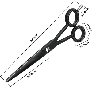 Tijeras Profesionales de Acero 2025, Color Negro - Product Image 1