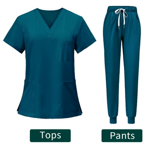 Uniforme de Spa Rosa de Poliéster y Spandex, Talla Grande, Uniforme de Enfermería de Algodón, Conjuntos de Uniformes de Enfermera a la Moda para Mujer - Product Image 5