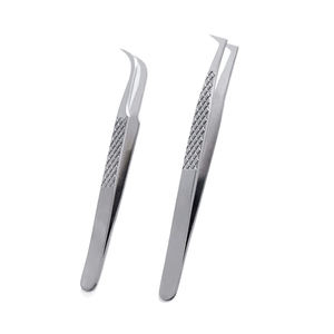 แหนบต่อขนตา DANTRIC IMPLANTS ทำจากสแตนเลสอย่างดี ปลายเรียบ ทนทาน ขนาด 10 มม. เครื่องมือความแม่นยำสูงสำหรับตกแต่งคิ้ว - Product Image 2