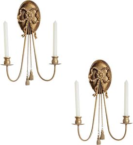 Luxury European Venetian Baroque <b>Wall</b> <b>Sconce</b> Premium Decorative <b>Wall</b> <b>Light</b> with Elaborate Ornamental Mirrorwork, Elegant Brass S - Product Image 2