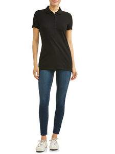 Polo décontracté en coton tendance et durable pour femme, idéal pour le golf et le style urbain moderne. - Product Image 4