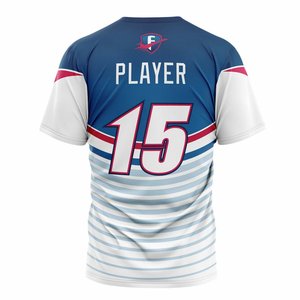 เสื้อเบสบอลแบบซับลิเมชั่นสั่งทำพิเศษสำหรับผู้ชาย – ชุดทีมกีฬาโพลีเอสเตอร์ แขนสั้น สำหรับฝึกซ้อมและแข่งขัน - Product Image 2