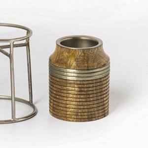 Quemador de Incienso de Madera Hecho a Mano con Soporte Metálico, Porta Incienso para el Hogar, Decoración de Mesa, Calidad de Exportación - Product Image 2