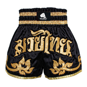 Professional Fightwear Boxing Muay Thai Shorts Custom Embroidery Loose Fit MMA Kickboxing Unisex Training Breathable 100% - Product Image 2