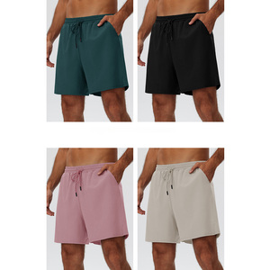 LUYU Men's Patchwork Woven Mid Waist Quick Dry Shorts with Pockets Drawstring Casual <b>Athletic</b> Wear Green - Product Image 6