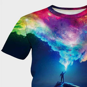 Venta al por mayor de gran tamaño piedra lavada Camiseta para los hombres de alta calidad Streetwear algodón pesado Puff impreso 100% algodón - Product Image 2