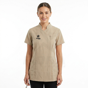 Uniforme de Spa con Logotipo Personalizado para Esteticistas, Uniformes de Hotel Unisex, Ropa de Trabajo, Venta Caliente, Uniformes Transpirables de Verano para Salón de Belleza Femenino - Product Image 1
