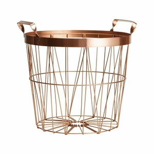 Cesta de Almacenamiento de Alambre Metálico Multiusos, Diseño Rústico Vintage con Asas en Forma de Lazo para Uso en la Cocina - Product Image 2