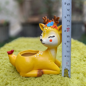 Macetas y Jardineras de Resina de Poliéster Hechas a Mano, Modelo Ciervo, Modernas, para Hogar y Jardín, Tamaño Pequeño, Ecológicas, para Interiores y Oficina, Precio Económico - Product Image 2