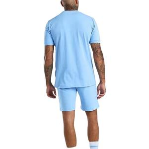 Ensemble de vêtements de détente en coton pour homme, t-shirt et short doux, vêtements décontractés pour l'été, conception personnalisée OEM disponible, vente en gros - Product Image 6