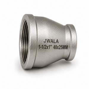Conector Reductor de Acero Inoxidable 40x25mm Resistente a la Corrosión, Conexión Roscada de 1-1/2x1 Pulgada para Tuberías Industriales Químicas - Product Image 3