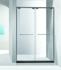 Luxury Tempered Glass Double <b>Sliding</b> Shower Enclosure Bathroom Furniture Easy Install <b>for</b> Villas Hotels & Residential Bathrooms - Product Image 2
