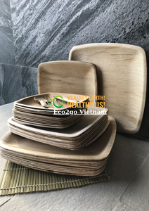 Assiettes en feuilles de palmier sans plastique, vaisselle jetable écologique en vrac - Product Image 3
