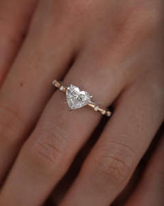 Igi/gia แล็บตัดเพชรวินเทจ14K สีเหลืองแหวนแต่งงาน/งานหมั้นใส่ได้ทั้งชายและหญิงสีขาวทองคุณภาพดีสำหรับงานปาร์ตี้ครบรอบ-คุ้มค่า - Product Image 1