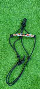 Custom Logo Equestrian Headstall Comfortable Horse Nylon Rope Halter with High Waist for Horse Racing - Product Image 3