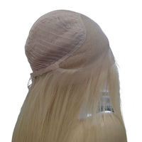 Wig Rambut Manusia Remy 100% Asli Indonesia, Ekstensi Kutikula Tertata Rapi, Gaya Pirang Lurus Alami untuk Lace Glueless
