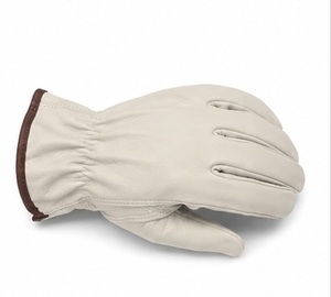 Durable Grain Leather <b>Rigger</b> <b>Gloves</b> Reinforced Cuff Enhanced Grip Heat Resistant Anti-Slip Breathable Customizable Workplace - Product Image 4