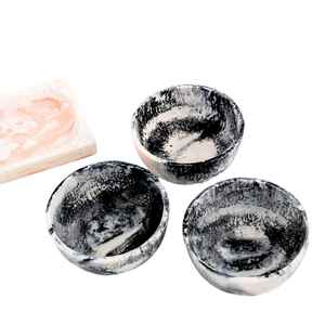 Tazón Decorativo de Resina Epoxi, Diseño de Lujo, Acabado Brillante, Tazón para Comida de Boda, Vajilla, Tazón de Resina para Frutas, Tazón de Resina para Sopa - Product Image 3