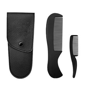 5” Professional Beard & Mustache Scissors for <b>Men</b> Stainless Steel Beard Trimming Shears with 2 Mustache Combs & Premium <b>Pouch</b> - Product Image 5