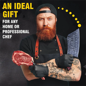 LEGACY BLADES Razor <b>Sharp</b> Carbon Steel Chef Cleaver <b>Knife</b> Premium Wooden Handle <b>Kitchen</b> Cutlery Manufacturer - Product Image 4