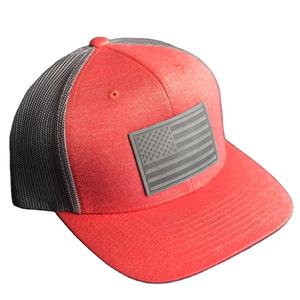 Sombreros de camionero Espuma personalizada Parche de cuero en relieve Logo Perfil alto 6 Panel Malla Volver Gorras deportivas Venta caliente ODM Vietnam Headwear - Product Image 1
