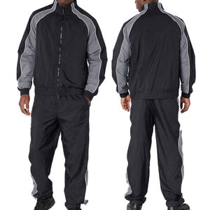 เสื้อแจ็คเก็ตกันลมวินเทจสำหรับผู้ชาย TITAN TREAD WEAR รุ่นคัสตอม พร้อมชุดเซ็ตแทรคสูทซอฟต์เชลล์ 2 ชิ้น แบบมีซิป ผ้าคอตตอน 100% คุณภาพสูง - Product Image 1
