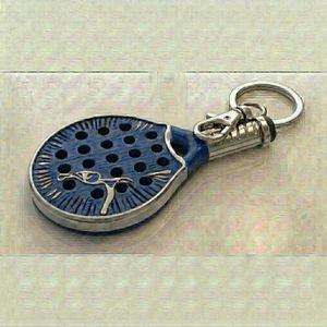 Llavero con Forma de Raqueta con Logotipo Personalizado OEM, Material de PVC Suave y Silicona para Regalos, Ligero, de Primera Calidad, Duradero, de Goma para Pádel - Product Image 1