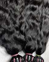Extensions de cheveux humains bouclés non traités, tissage profond, faites à la main, pour exportateurs en gros