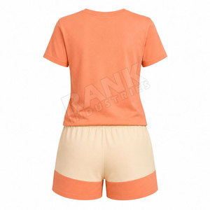 Conjuntos de camiseta y pantalones cortos para mujer, fabricados en fábrica, calidad premium, recién llegados, conjunto de 2 piezas, conjuntos de algodón para mujer - Product Image 2