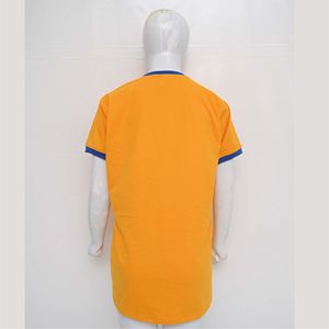 เสื้อยืดลำลองแบบยูนิเซ็กส์ คอกลม สีเหลืองมัสตาร์ด เหมาะสำหรับใส่ทุกวัน ดูเหมือนเสื้อยืดผ้าฝ้ายเนื้อนุ่ม - Product Image 4