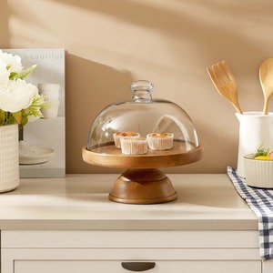 Nouvel Arrivage : Présentoir à Gâteau de Luxe en Bois, Forme Personnalisée, Vente en Gros, Nouveau Design, Présentoir Rond avec Base en Bois pour Décoration de Fête - Product Image 5